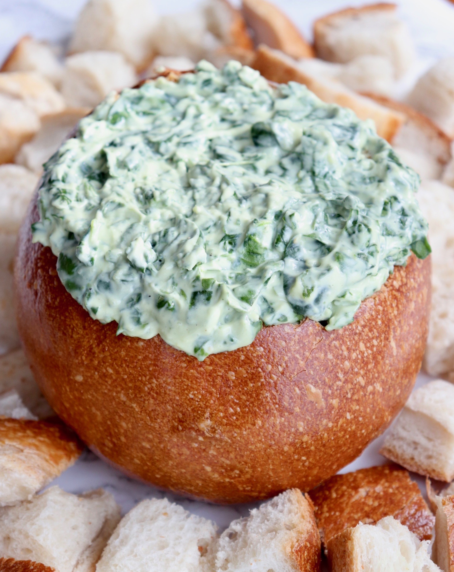 Classic Spinach Dip – Six Vegan Sisters