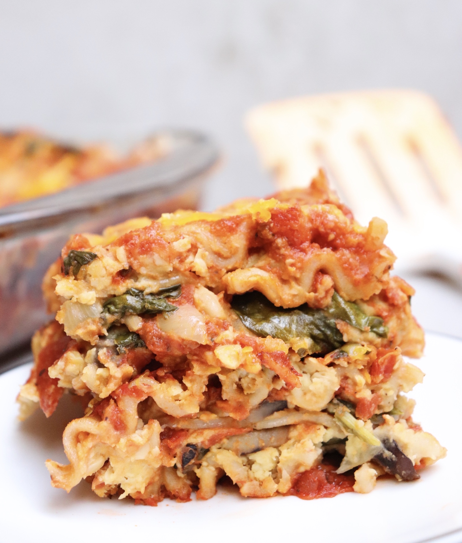 GlutenFree Chickpea & Cashew Veggie Lasagna Six Vegan Sisters