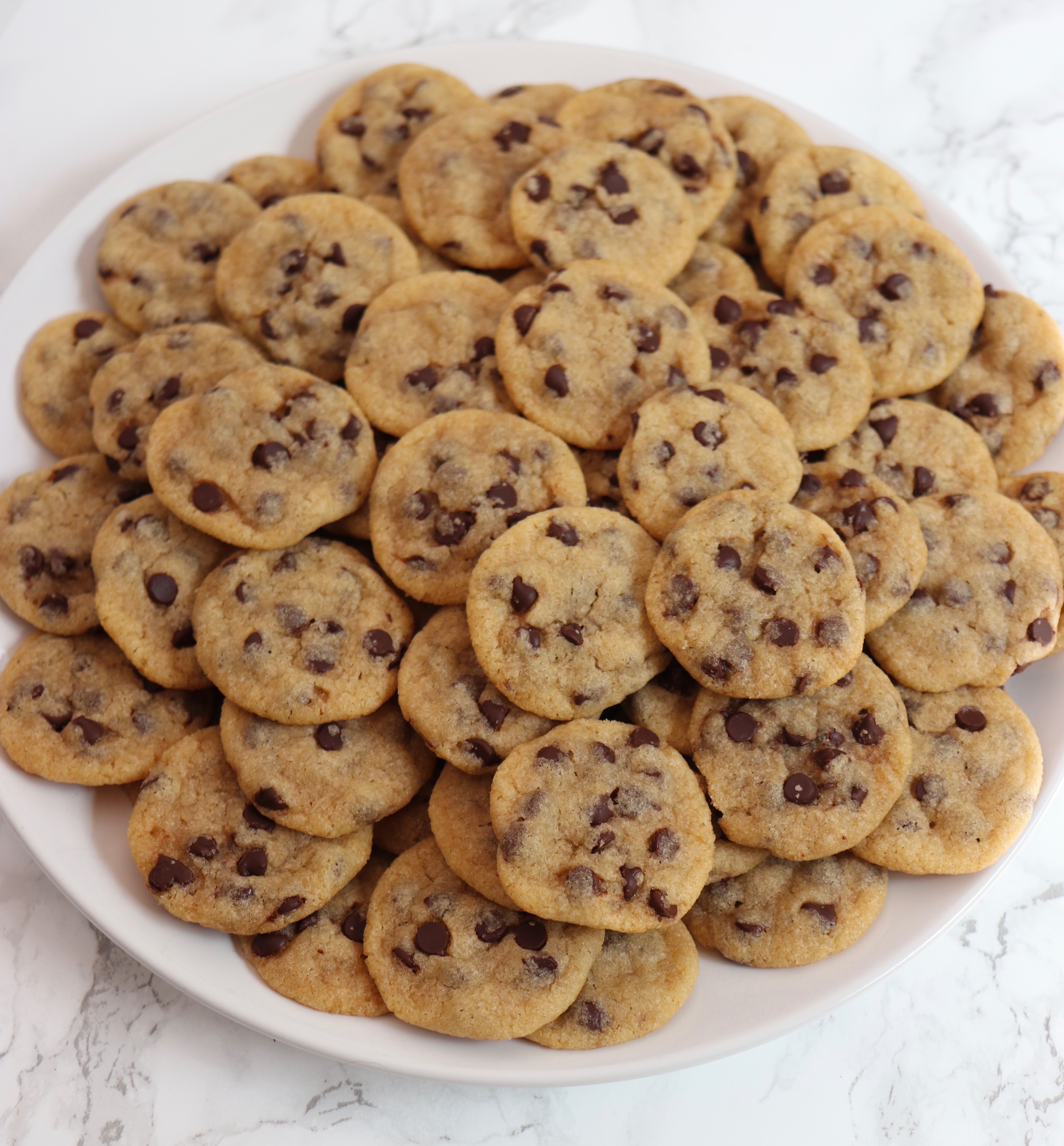 Bite Sized Chocolate Chip Cookies Six Vegan Sisters