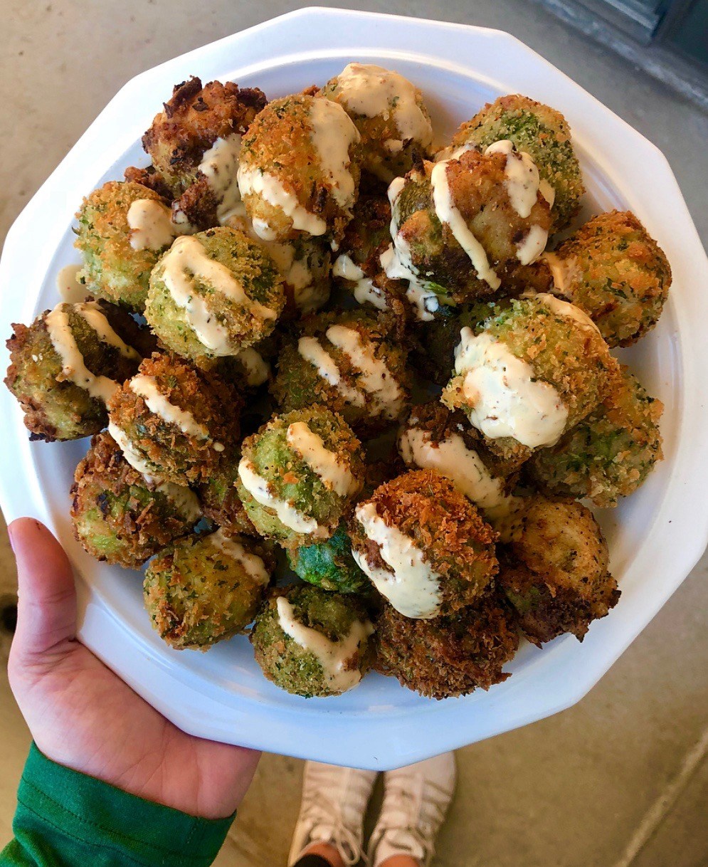 Flash Fried Brussels Sprouts Six Vegan Sisters These flash fried brussels sprouts only take five minutes, resulting in a crispy, tender texture and will probably disappear in about three minutes. flash fried brussels sprouts