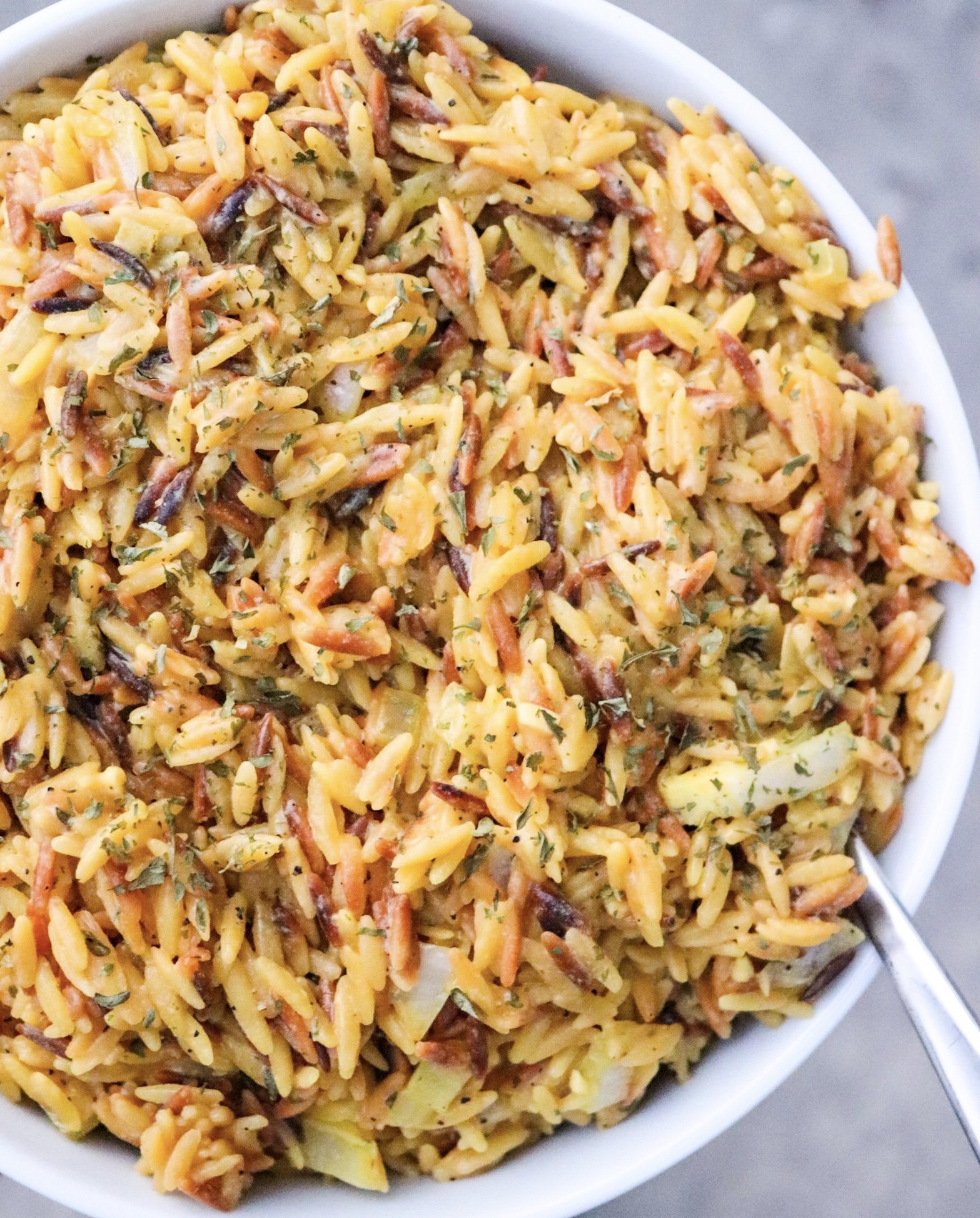 Creamy Garlic Orzo-image