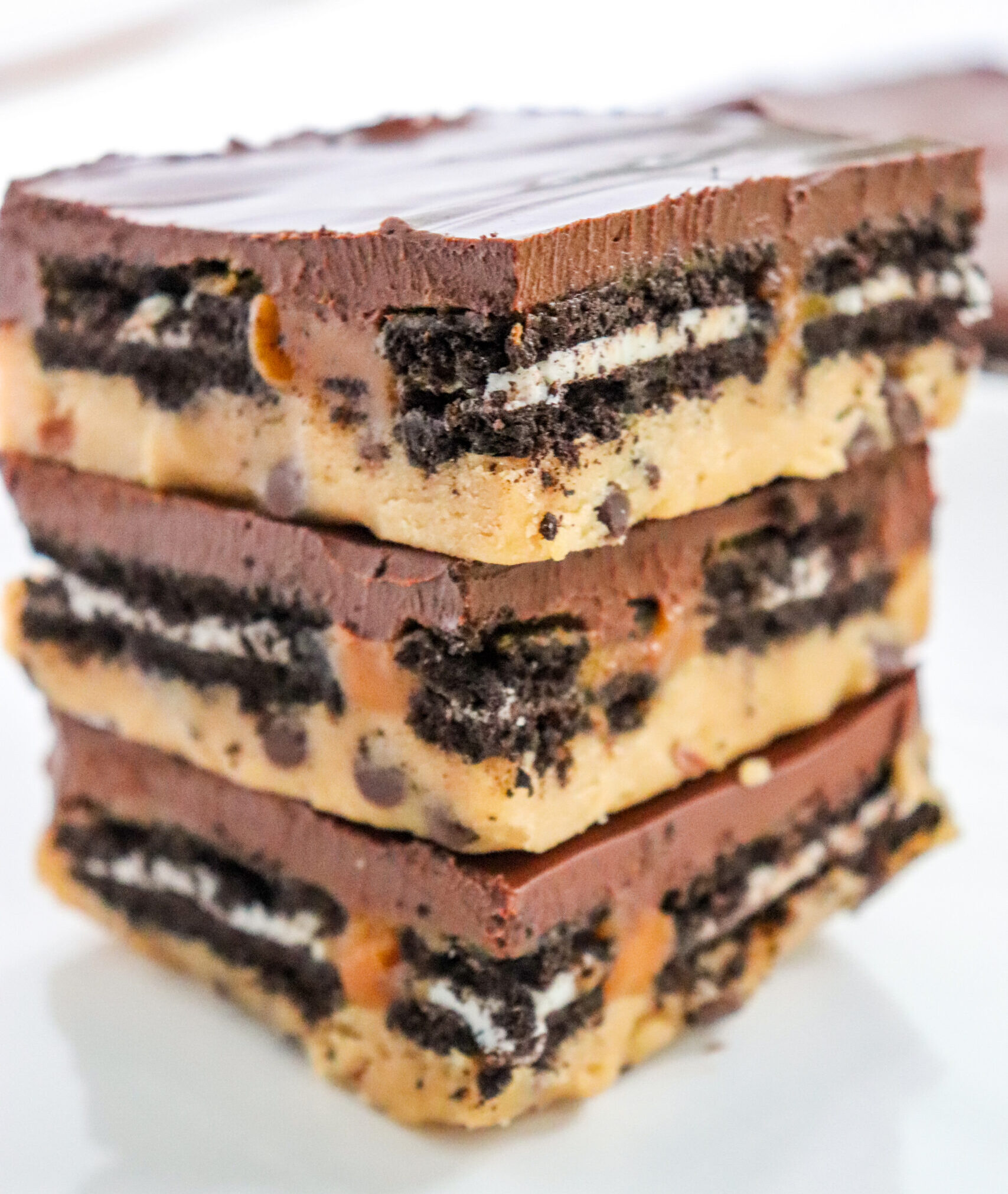 Vegan Cookie Dough Caramel Bars-image